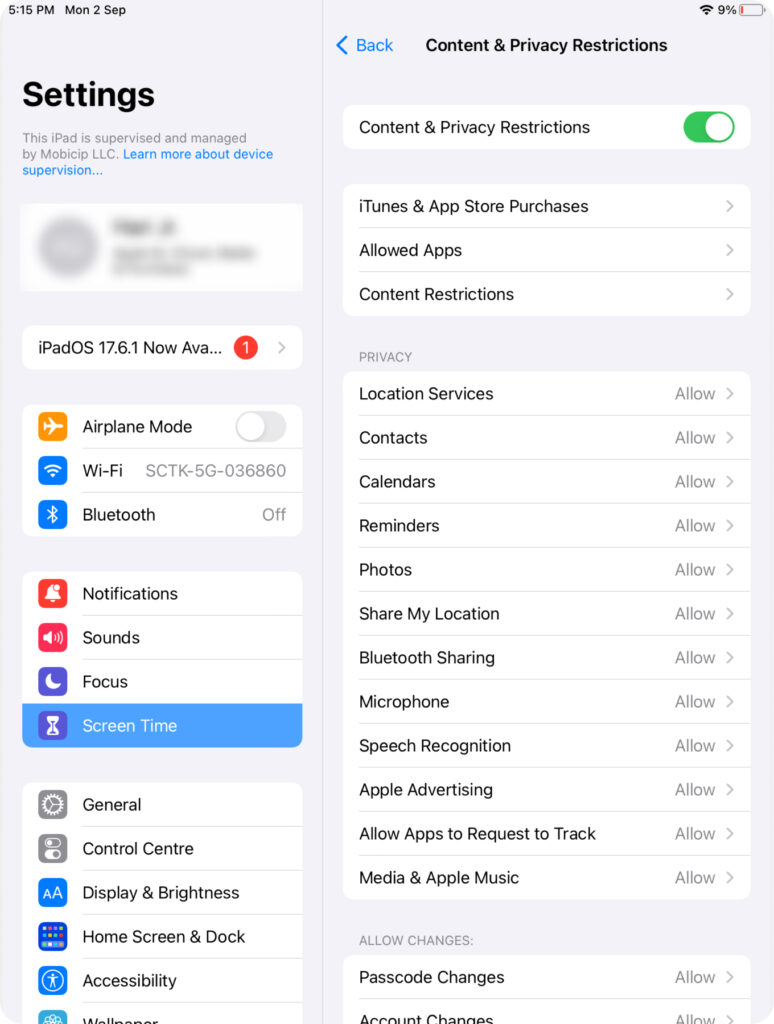 Setting Up Parental Controls on iOS 4